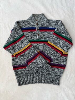 Boston Traders Vintage Striped Wool Sweater size L